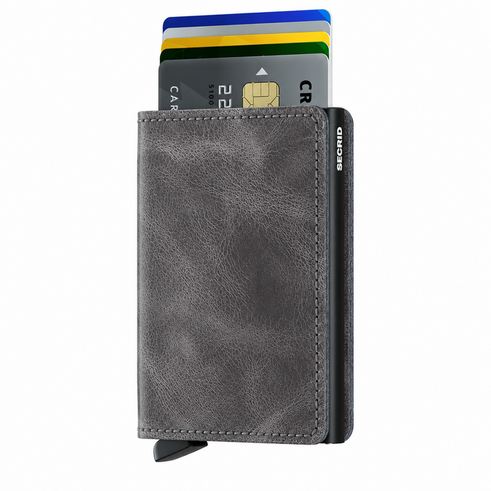 Secrid Slim Wallet Vintage Grey-Black