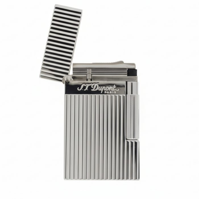 S.T. Dupont Ligne 2 Silver Vertical Lines
