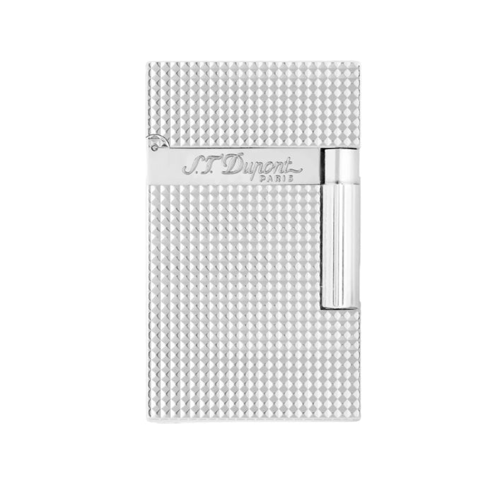 S.T. Dupont Ligne 2 Lighter-Silver Finish Diamond Head