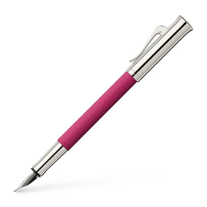 Graf von Faber-Castell Guilloche Fountain Pen-Electric Pink