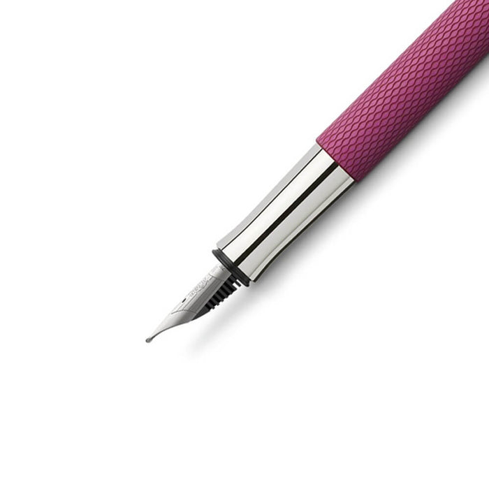 Graf von Faber-Castell Guilloche Fountain Pen-Electric Pink