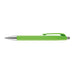 Caran d'Ache 888 Infinite green ballpoint pen featuring an ergonomic hexagonal resin body with metal fittings, flexible clip, and push-button. Ident No. 888.470