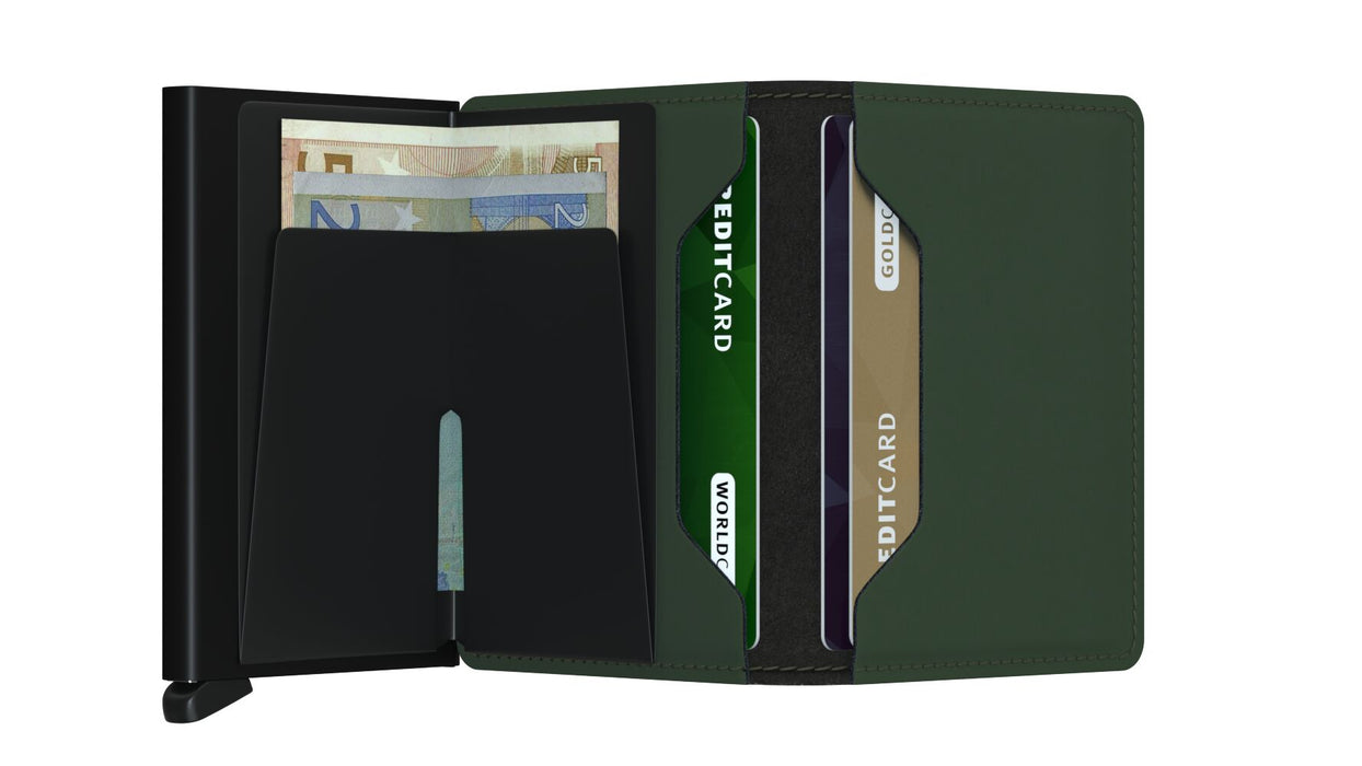 Secrid Slim Wallet Matte Green-Black