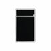 The back of an S. T. Dupont Le Grand luxury lighter in natural black lacquer and palladium-plated accents, perfect for cigar smoking. Model C23010