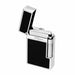 S. T. Dupont Le Grand luxury lighter in natural black lacquer and palladium-plated accents, perfect for cigar smoking. Model C23010