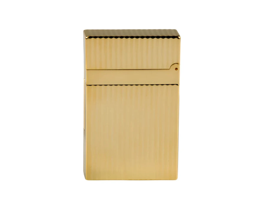 S.T. Dupont Ligne 2 Lighter-Gold with Vertical Lines