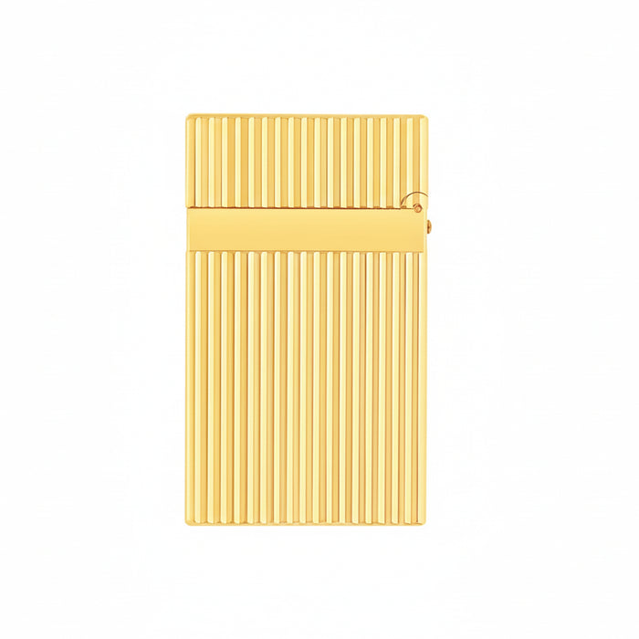 S.T. Dupont Ligne 2 Lighter-Gold with Vertical Lines