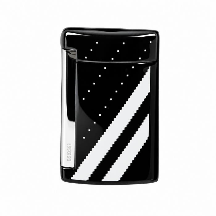 S. T. Dupont Minijet black sneakers. A small premium-torch lighter, perfect for cigar smoking. Model 010538