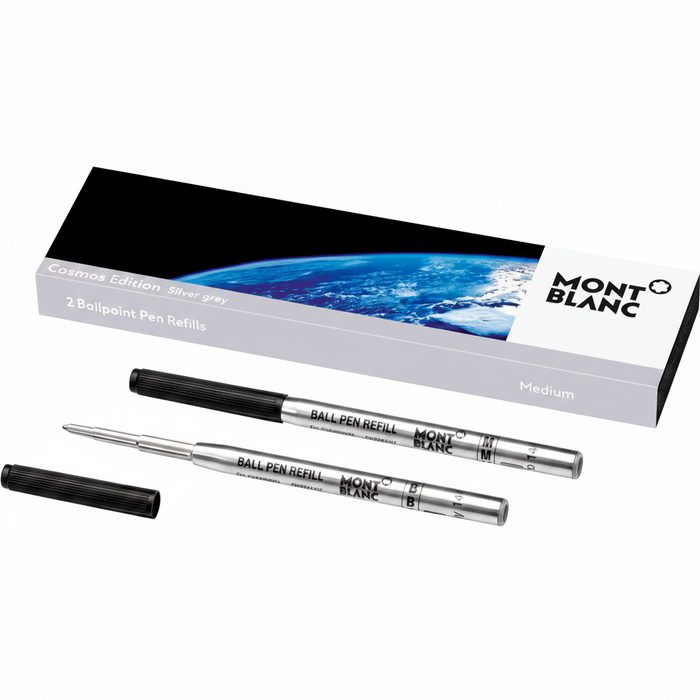 Montblanc Ballpoint Pen Refill Medium-Silver Grey Cosmos Edition