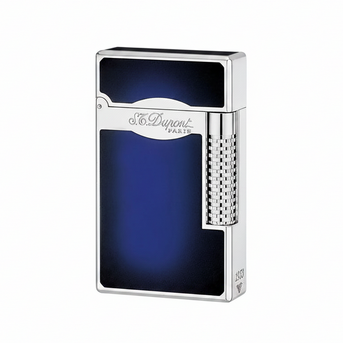 S.T. Dupont Le Grand Lighter-Blue Lacquer & Palladium