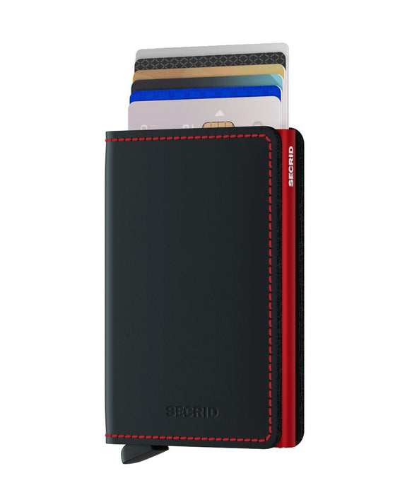 Secrid Slim Wallet Matte Black-Red