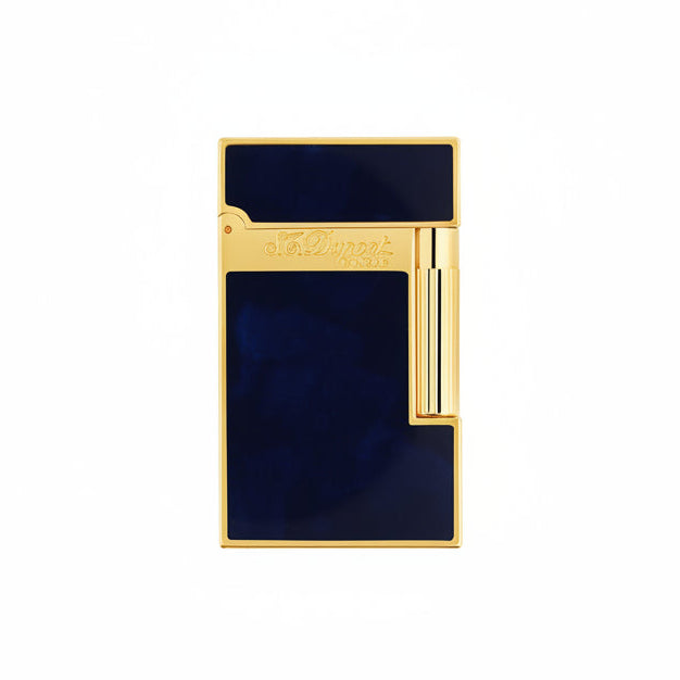 S.T. Dupont Ligne 2 Lighter-Blue Lacquer & Gold