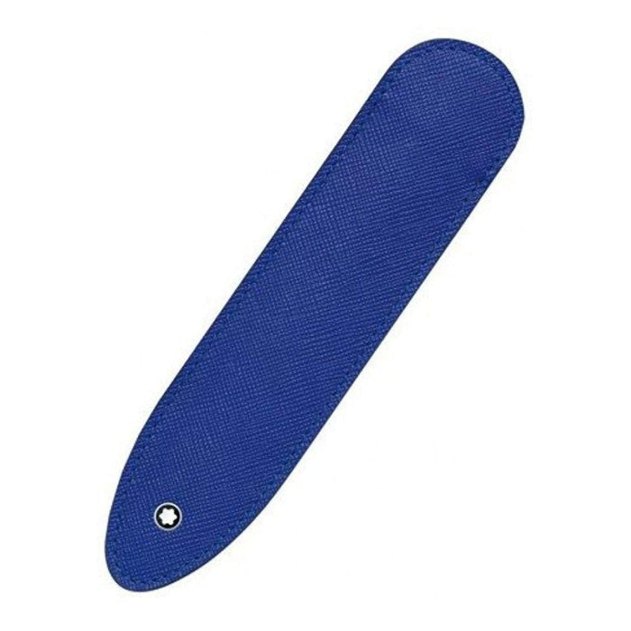 Montblanc Sartorial Single Pen Pouch-Electric Blue