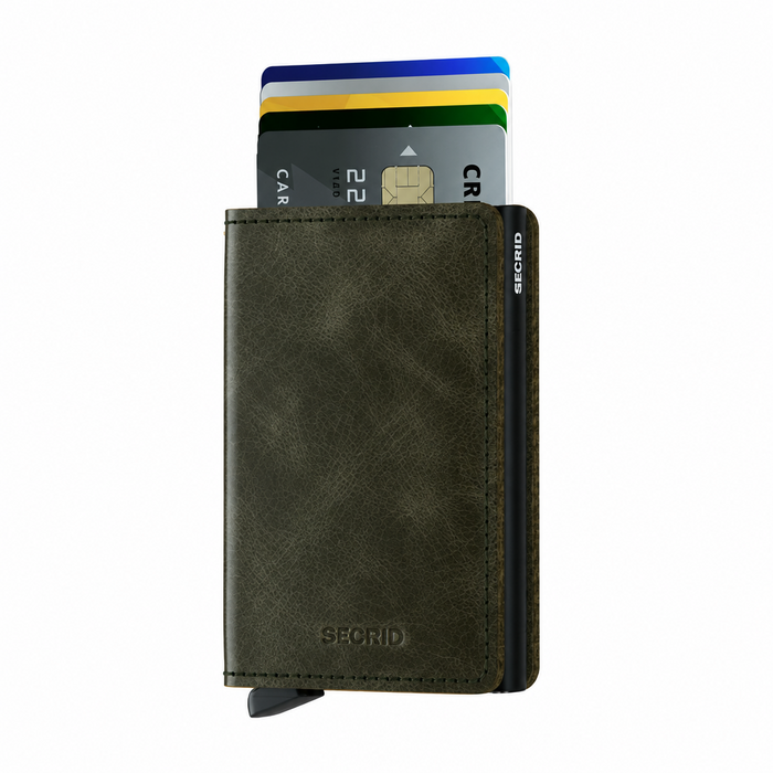 Secrid Slimwallet Vintage Olive-Black
