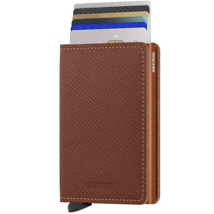 Secrid Slim Wallet Saffiano Caramel