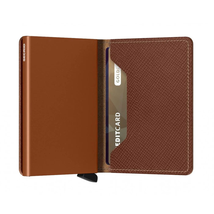 Secrid Slim Wallet Saffiano Caramel