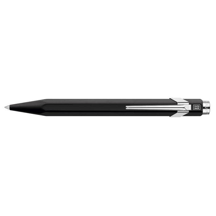A sleek black hexagonal-retractable pen Caran d'Ache 849 rollerball pen with nickel-plated accents. Ident. No. Caran d'Ache 846.009 