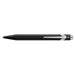 A sleek black hexagonal-retractable pen Caran d'Ache 849 rollerball pen with nickel-plated accents. Ident. No. Caran d'Ache 846.009 