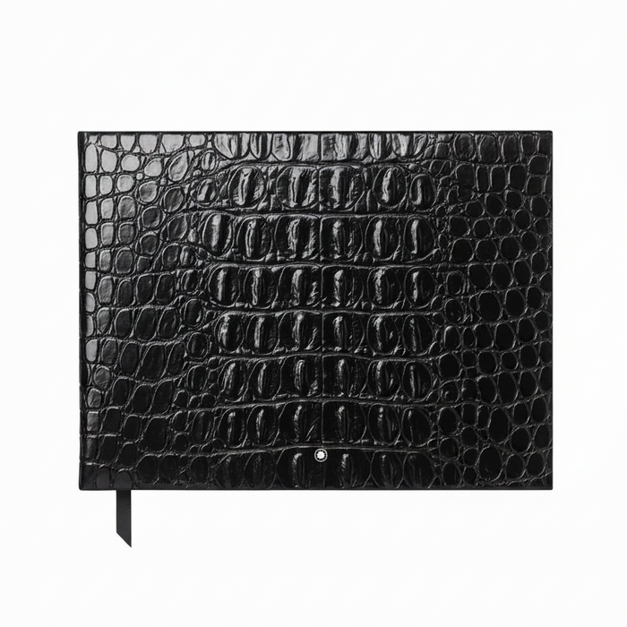 Montblanc Fine Stationery Black Croco Guest Book