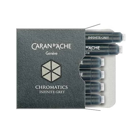 Caran d'Ache Chromatics Infinite Grey ink cartridges. Ident. No. Caran d'Ache 8021.005