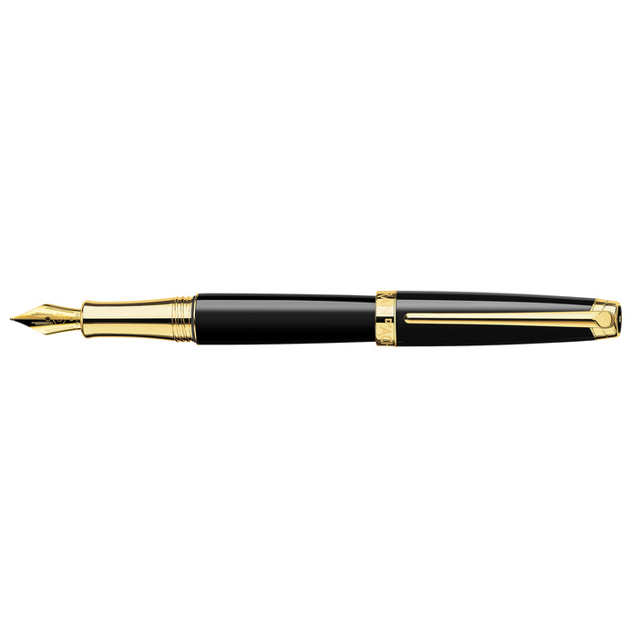 Caran d'Ache Léman Gold-Plated Ebony Black Fountain Pen