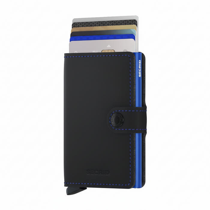 Secrid Mini Wallet Matte Black-Blue