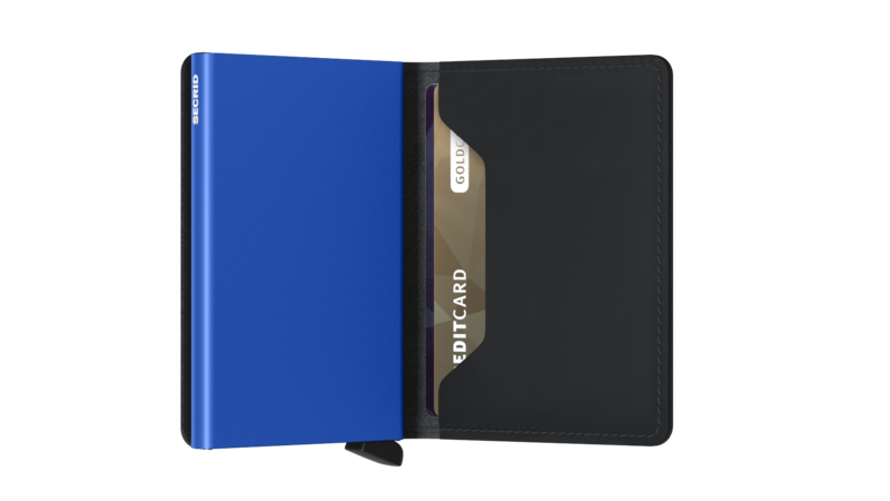 Secrid Slim Wallet Matte Black-Blue