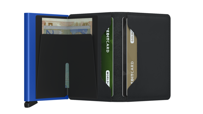Secrid Slim Wallet Matte Black-Blue
