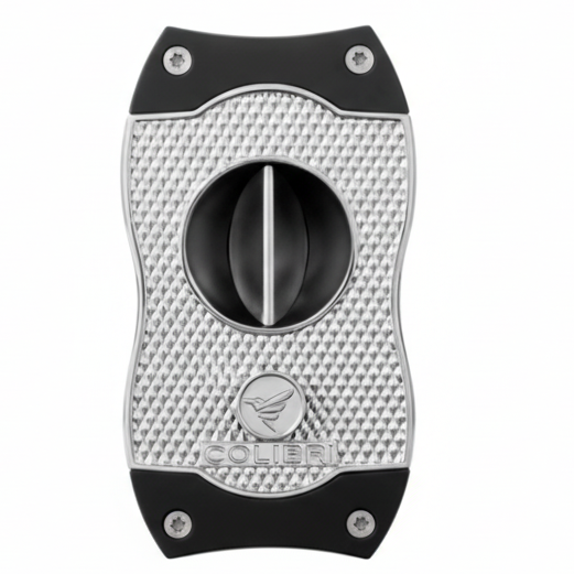 Colibri Diamond V-Cut Cigar Cutter Chrome/Black