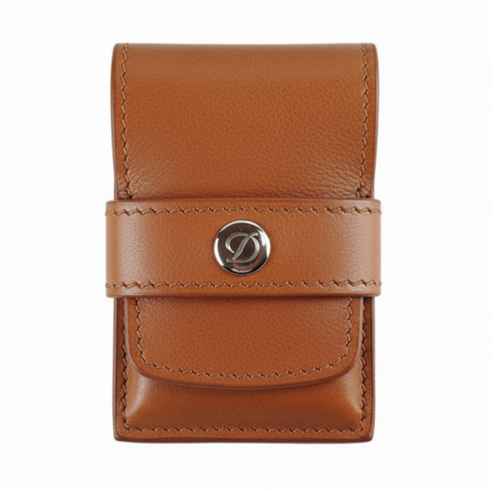 S.T. Dupont  Line D Leather Brown Lighter Case