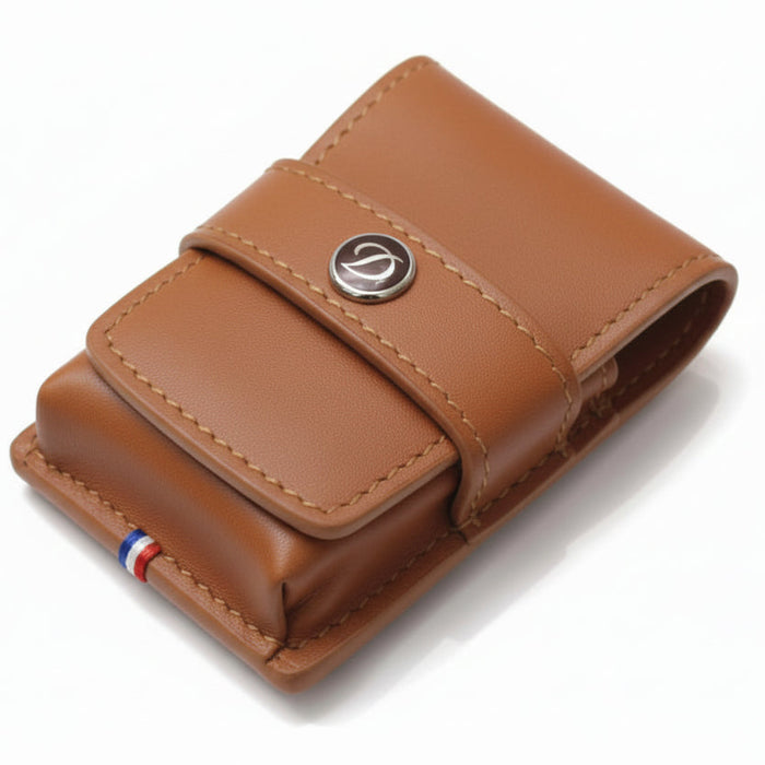 S.T. Dupont  Line D Leather Brown Lighter Case