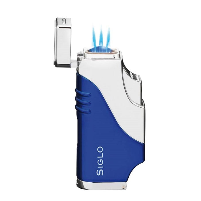 Siglo Triple Flame Lighter-Blue