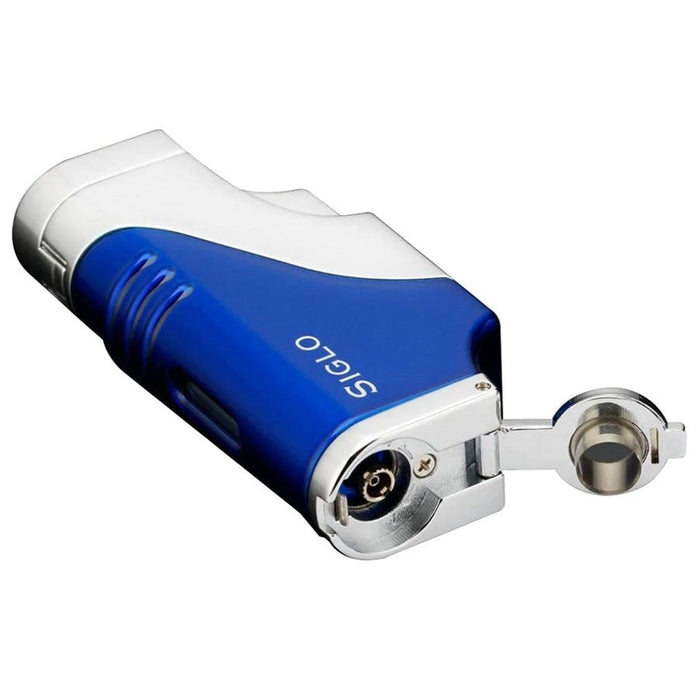 Siglo Triple Flame Lighter-Blue