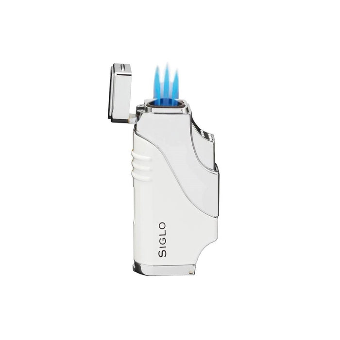 Siglo Triple Flame Lighter-White