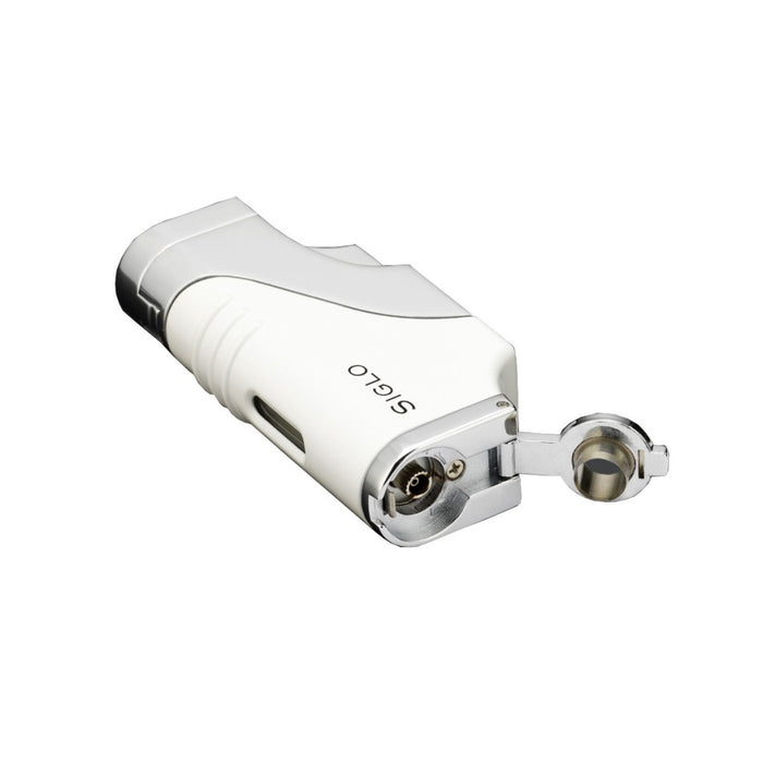 Siglo Triple Flame Lighter-White