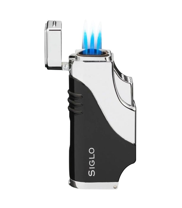 Siglo Triple Flame Lighter-Black