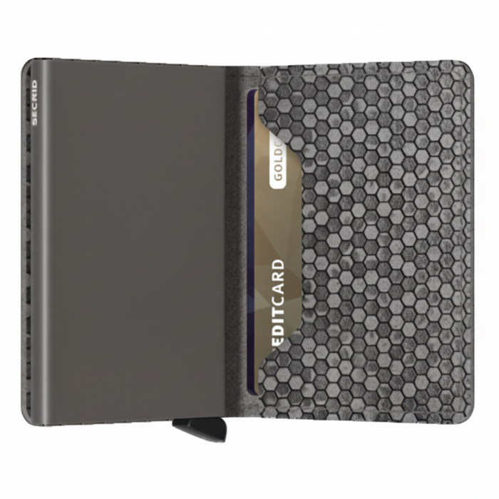 Secrid Slim Wallet Hexagon Grey