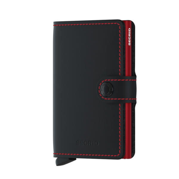 Secrid Mini Wallet Matte Black-Red