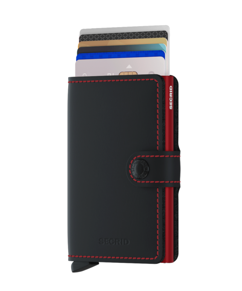 Secrid Mini Wallet Matte Black-Red