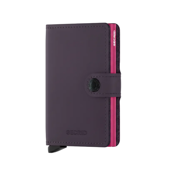 Secrid Mini Wallet Matte Dark Purple-Fuchsia