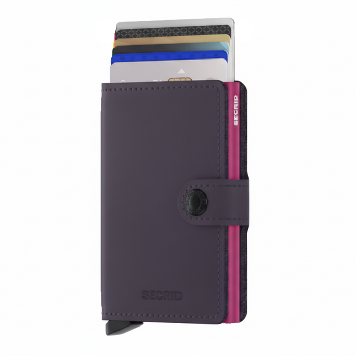 Secrid Mini Wallet Matte Dark Purple-Fuchsia