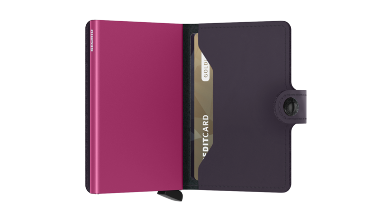 Secrid Mini Wallet Matte Dark Purple-Fuchsia