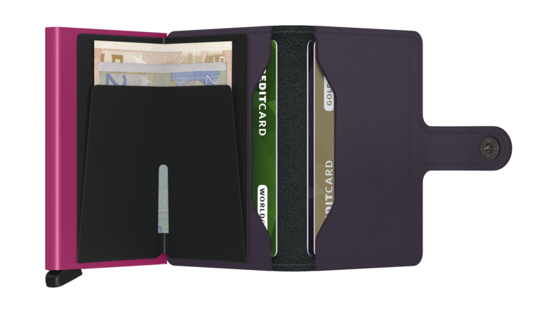 Secrid Mini Wallet Matte Dark Purple-Fuchsia