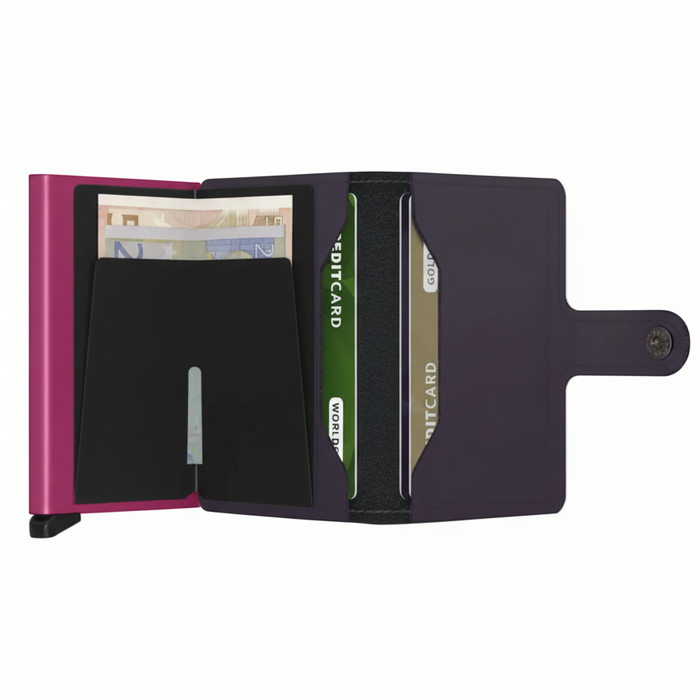 Secrid Mini Wallet Matte Dark Purple-Fuchsia