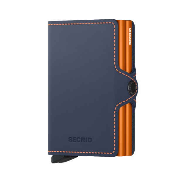 Secrid Twin Wallet Matte NightBlue-Orange