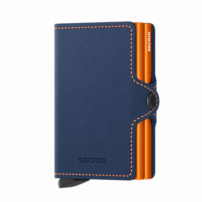 Secrid Twin Wallet Matte NightBlue-Orange