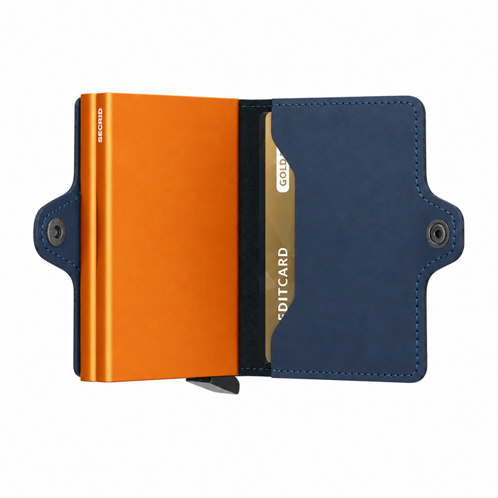 Secrid Twin Wallet Matte NightBlue-Orange