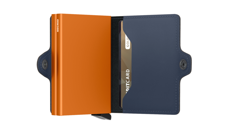 Secrid Twin Wallet Matte NightBlue-Orange