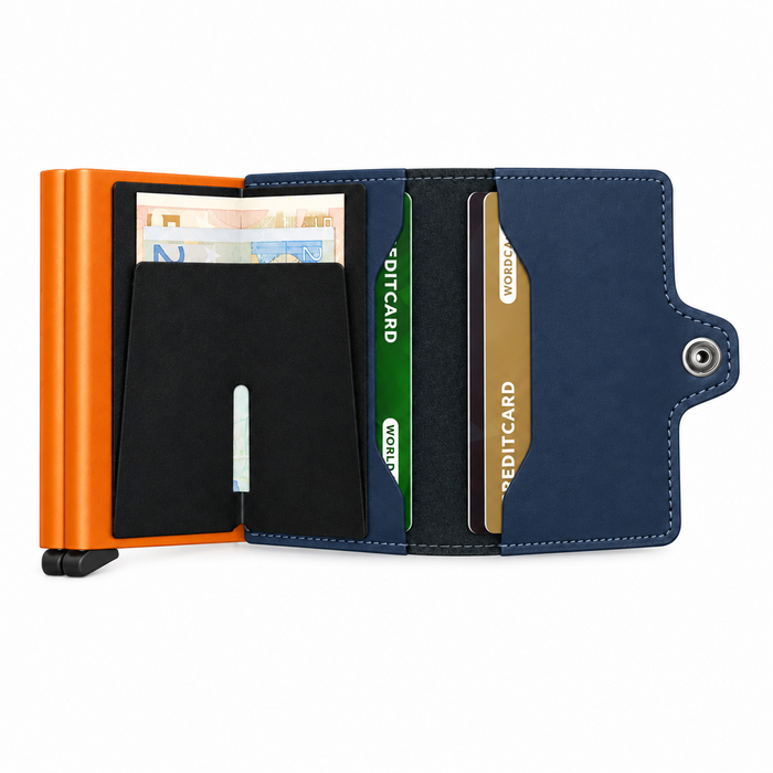 Secrid Twin Wallet Matte NightBlue-Orange
