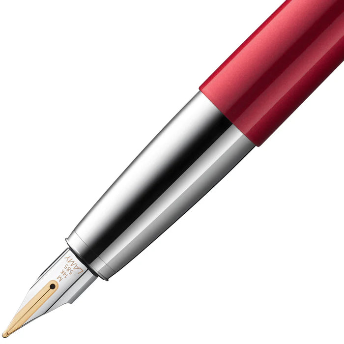 LAMY Studio 14K Fountain Pen-Red Gloss